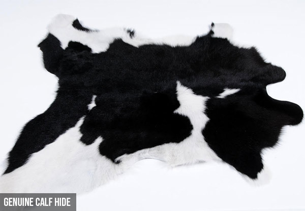 $89 for a Genuine Calf Hide Rug or $499 for a Large Genuine Cowhide Rug or Patchwork - Pick-Up in Christchurch