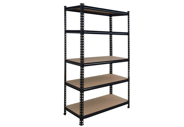 From $39 for a Five-Tier MDF/Steel Shelf Available in Three Sizes
