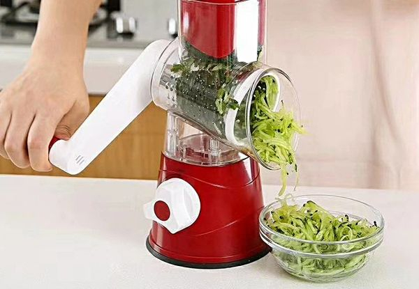 Three-in-One Rotary Vegetable Fruit Cutter - Four Colours Available