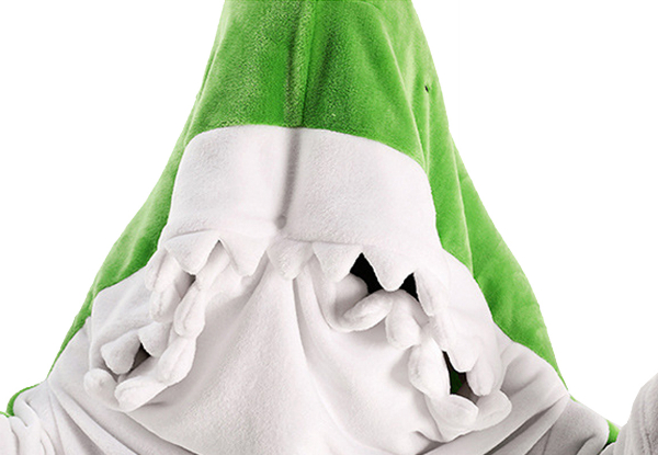 Wearable Adult Dinosaur Hooded Blanket - Available in Three Sizes & Option for Two-Pack