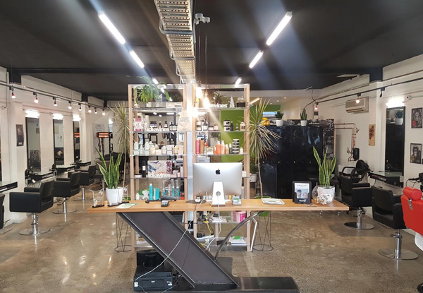 $99 for a Half-Head of Foils or Global Colour & Style Cut, $49 for a Women's Cut and Blow Dry, or $15 for a Men's Cut or Fade with Return Voucher (value up to $211)