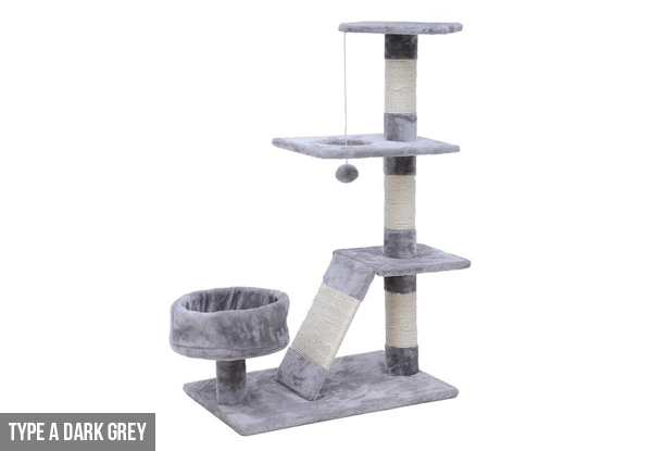 From $39.90 for a Soft Plush Cat Scratching Post –Three Colours Available