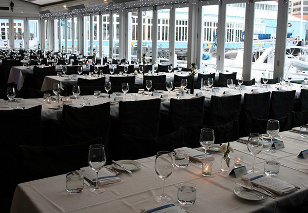 57% Off a Harbourside Function for 15 to 150 People incl. Three-Course Meal & Beverage – Bar Tab Options Available