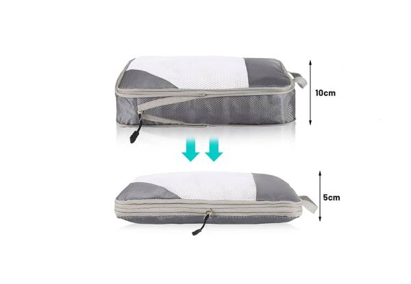 Four-Piece Travel Luggage Compression Bag Set - 10 Colours Available