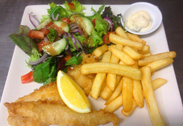 $19 for Two Beef Burgers, Fries & Salad or Fish & Chips (value up to $35)