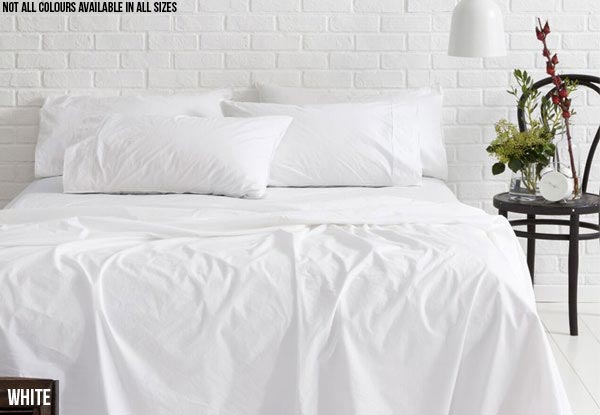 From $79.95 for Canningvale Vintage Softwash Sheets incl. Nationwide Delivery (value up to $351.99)