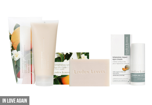 $49.99 for a Three-Piece Linden Leaves Nourishing Skincare Set - Four Fragrances Available (Value $94.97)