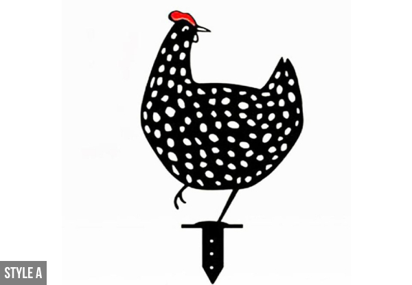 Chicken Yard Art Decor - Five Styles Available