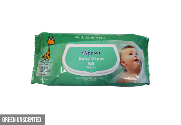 Six Packs of Neeva Baby Wipes 200s or 12 Packs of Neeva Baby Wipes 80s