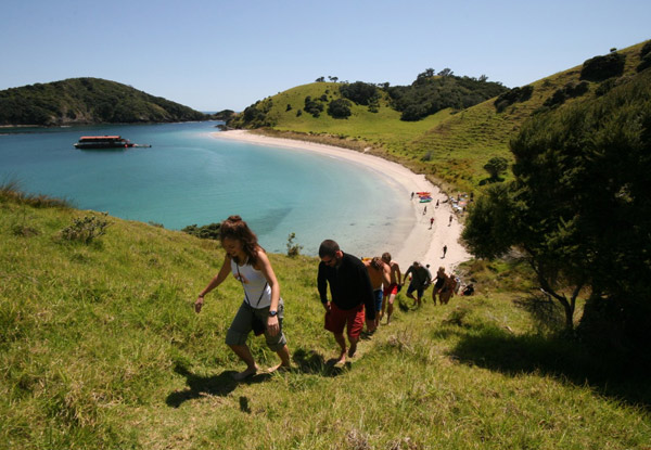 $188 for One Person on an Overnight Cruise in the Bay of Islands incl. Buffet Dinner, Activities, Breakfast & Lunch (value up to $248)