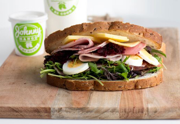 $5.50 for Any Juice or Smoothie or $6.50 for Any Salad or Sandwich – Two Locations (value up to $12.90)