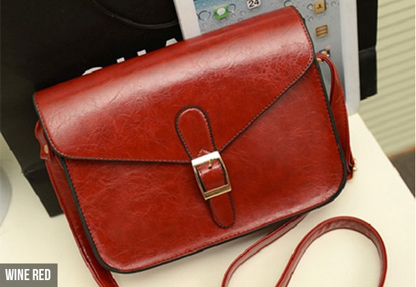 $15 for a Vintage-Style Satchel Bag – Seven Colours Available