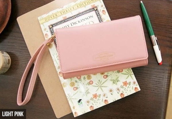 $14 for a Faux Leather Smartphone Wristlet Wallet or $26 for Two – Four Colours Available