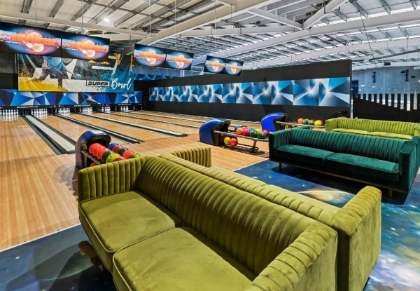 Friday Family Fun Package incl. Ten Pin Bowling, 30-Minutes of Arcade Play, Two Large Pizzas, One Loaded Fries & Four Drinks