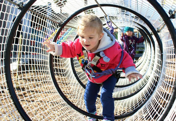 $40 for Two Adult Rocket Ropes Passes, or   $12 for Two Child Passes to the Rocketeer Pre-Schoolers Course ( value up to $66)