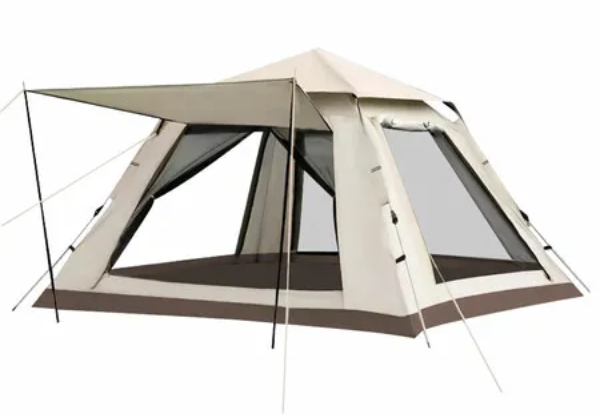 Four-Person Instant Pop-Up Camping Tent - Two Styles Available