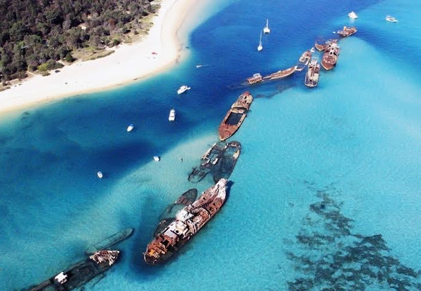 From $2,549 for a Four-Night Moreton Island Cruise for Two People incl. Return Flights from Auckland to Sydney, All Meals & Entertainment