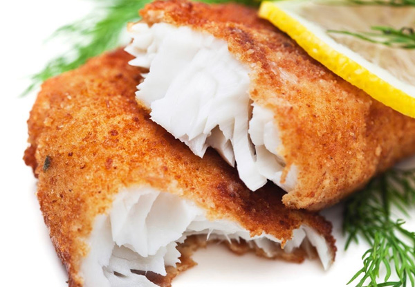 $9.90 for One 750g Bag of Frozen Crumbed Tarakihi Fillets or $39.90 for Five Bags