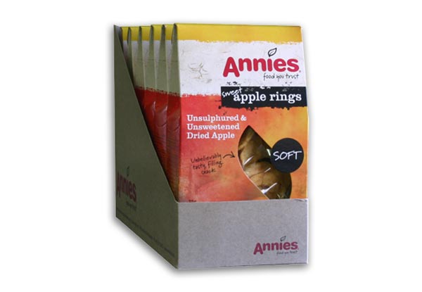 From $12.50 for Annies Unsulphured Apple Rings 75g Multipacks