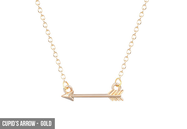 $12 for a Dainty Necklace Available in Five Styles in Silver or Gold