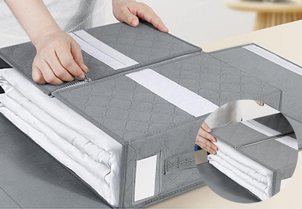 Foldable Bed Sheet Organiser - Available in Two Styles & Option for Four & Eight-Pack