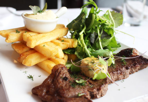 $15 for a Steak & Pint of Beer or Glass of Wine for One Person – Options for up to Four People (value up to $150)