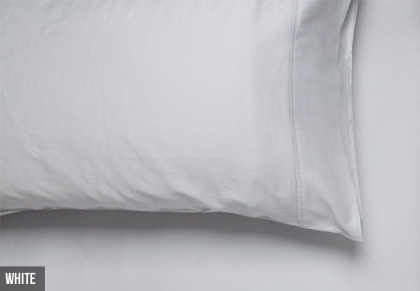 From $59.95 for a Canningvale Pure Cotton Fitted Sheet & Pillowcase Set  Including Nationwide Delivery – Available in Four Colours (value up to $208.95)