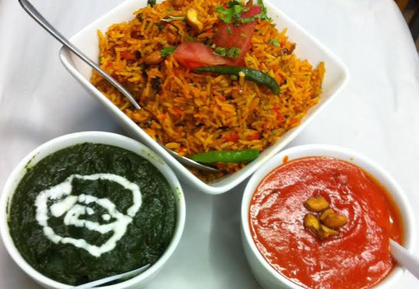 $24 for a Starter to Share, Two Curries & Rice & a Plain Naan (value up to $38)