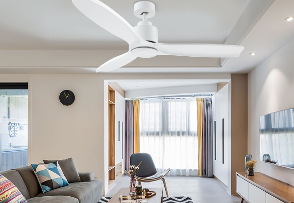 Ceiling Fan with Remote Control - Two Colours Available