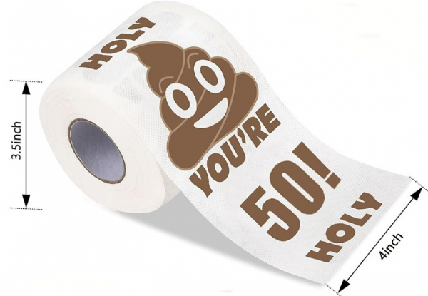Two-Pack Funny Birthday Toilet Paper Roll - Four Options Available