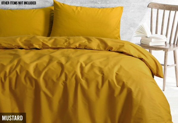 Duvet Cover Incl. Pillowcase - Six Colours & Five Sizes Available