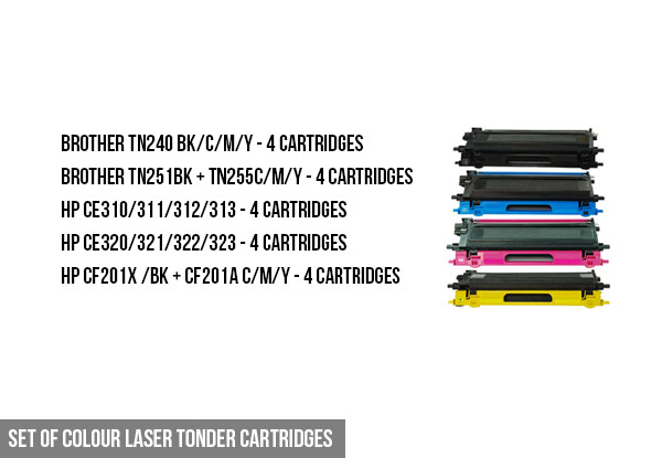 From $27 for Printer Cartridges Compatible with HP, Brother, Epson & Canon Printers with Free Urban & Rural Shipping