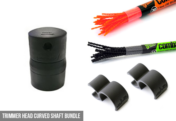 $65 for a Petrol Line Trimmer Curved or Straight Shaft Head Bundle (value $91)