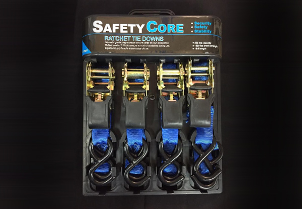 $19.90 for a Set of Four Ratchet Tie Downs
