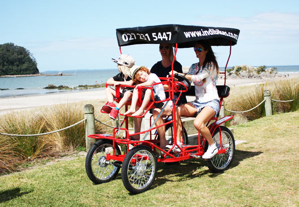 From $18 for One-Hour Two-Seater INDI Bike Hire – Options for up to Eight Hours & Four-Seater
