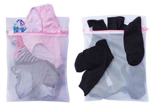 Seven-Piece Mesh Laundry Bags - Two Colours Available
