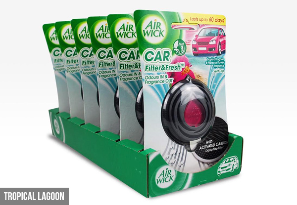 $32.99 for a Six-Pack of Airwick Car 'Filter and Fresh' - Two Scents Available