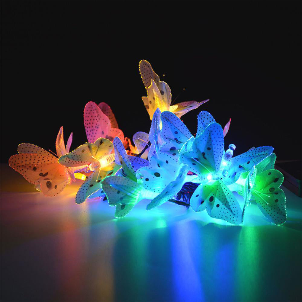 12-LED Outdoor Butterfly String Light