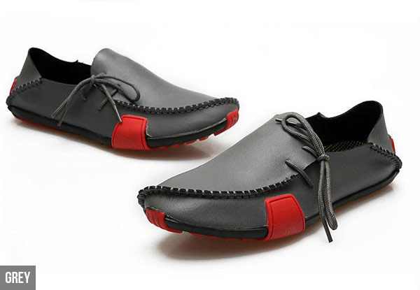 $49 for a Pair of Leather Lace Up Loafers - Available in Three Colours