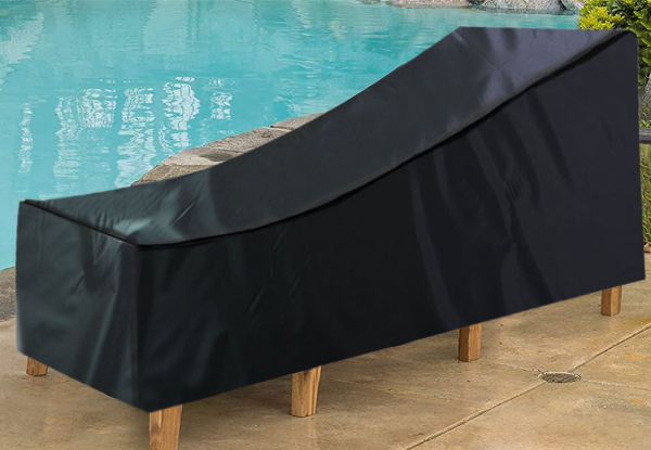 Water-Resistant Patio Lounge Chair Cover - Available in Three Colours, Three Sizes & Option for Two-Pack