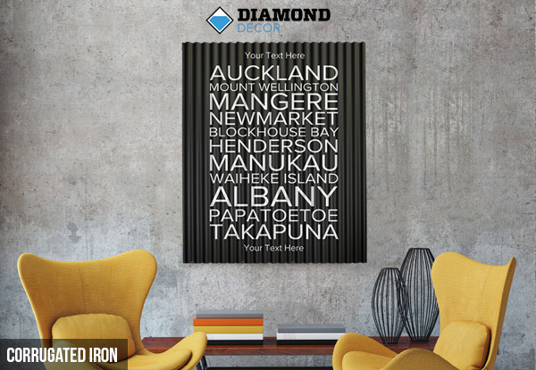 From $29 for a Personalised Bus Blind Wall Art incl. Nationwide Delivery