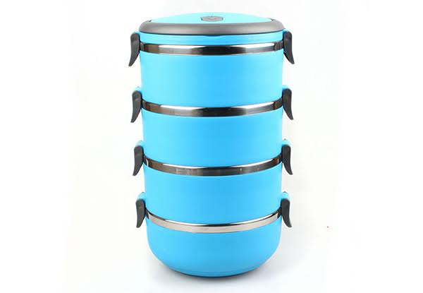 $16.99 for a Four-Tiered Thermal Insulated Stainless Steel Food Container