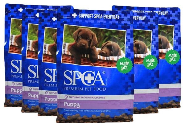 $30 for Six 1.25kg Bags of SPCA Premium Chicken & Rice Puppy Food (value $77.94)