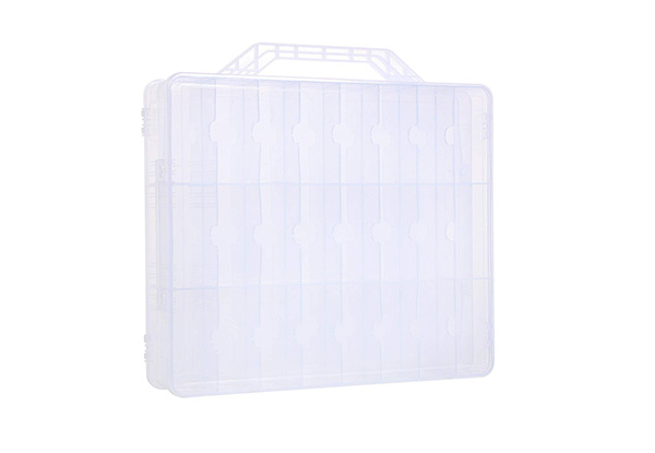 48-Grid Clear Double-Sided Nail Polish Organiser - Option for Two-Pack