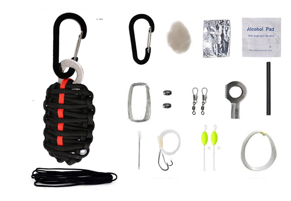 $12.90 for a 14-in-1 Outdoor Survival Tool Kit or $14.90 for a Watch with Fire Starter