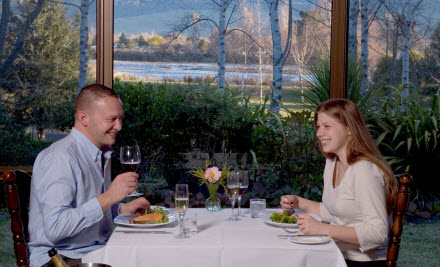 $59 for Two Dinner Mains & Two Glasses of Wine (value up to $116)