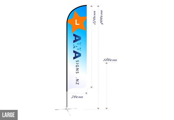 From $104 for a Tear Drop Flag Available in Two Sizes with Free Delivery