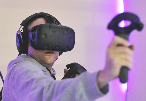 $25 for a 45-Minute Virtual Reality Gaming Experience for One Person or $49 for Two to Four People Shared