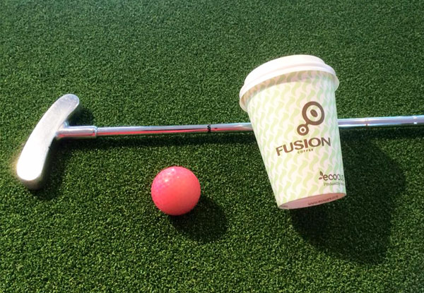 From $7 for a Round of Mini Golf Incl. Your Choice of an Espresso Coffee, Hot Chocolate or Cold Drink (value up to $16)