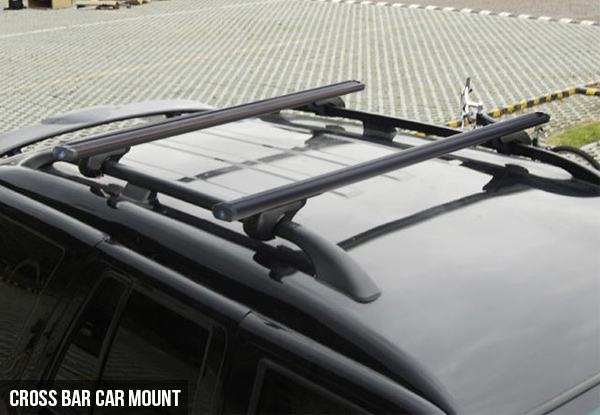 $50 for a Cross Bars Car Mount Roof Rack - Two Colours Available
